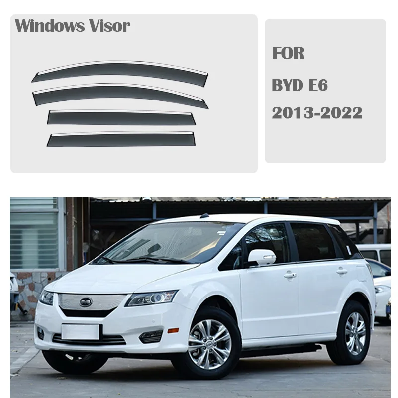 Рисунок 2 - ДЛЯ BYD E6 2013-2022 оконные козырьки