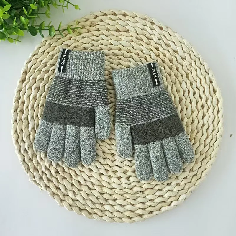 3-8 years /oldKnitted Thicken Kids Gloves Winter Keep Warm Children Baby Plush Furry Full Finger Mittens Soft Gloves