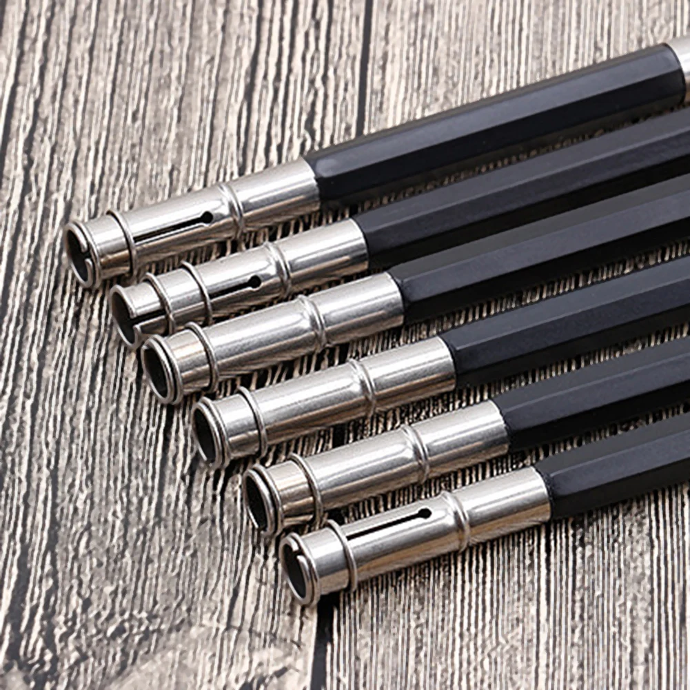 Dual-headed Wooden Lengthener Holder Adjustable Pencil Extension Stationery Practical Portable Creative for Sketch School Office 4