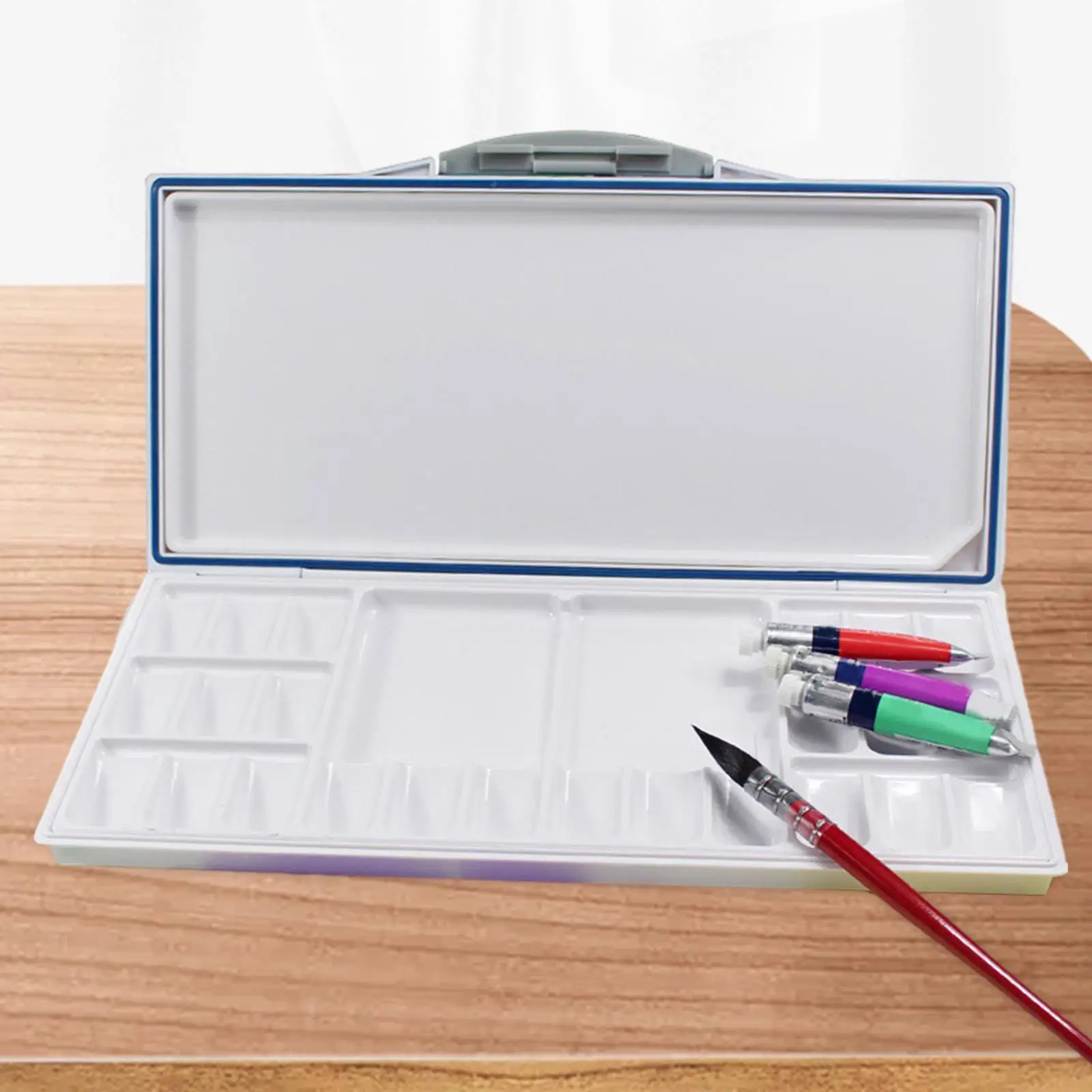 

Empty Watercolor Palette Paint Case Travel Gouache Mixing Palette Watercolor Paint Storage Box for Acrylic Oil Painting Painters