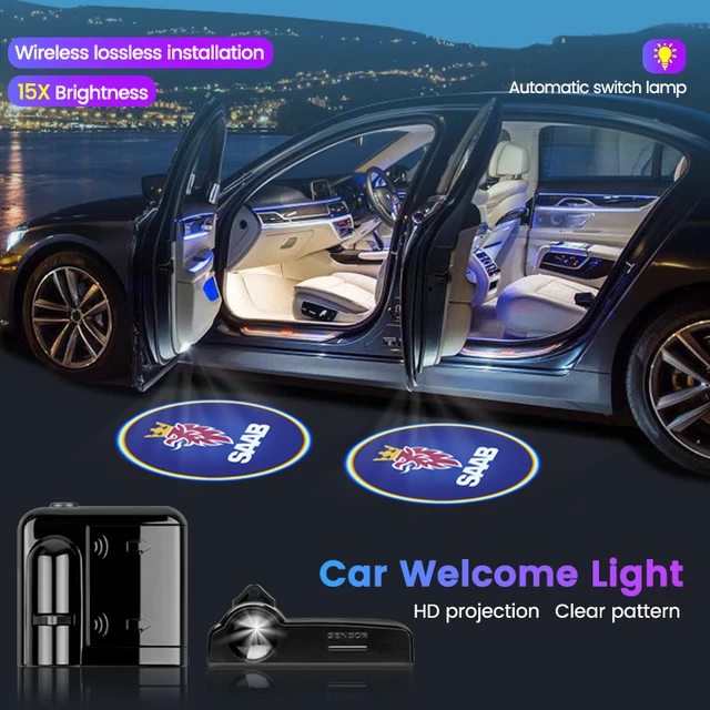 Lumière de bienvenue de porte de voiture à LED, budgétaire laser