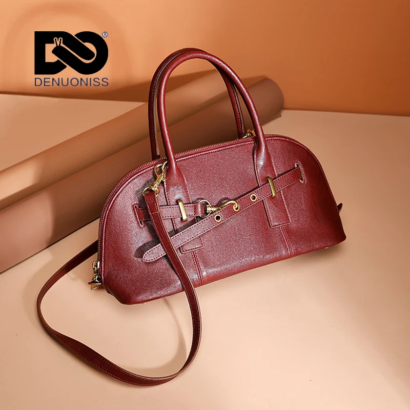 DENUONISS Women Luxury Designer Shell Handbag Spring Autumn Shoulder Messenger Bag Vintage Ladies Crossbody Bags