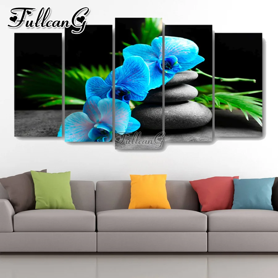 MAXBYE Diamond Painting Kit Fiori: 30x40cm, Quadro Diamanti Completo Per Adulti E Principianti, Set Fai Da Te Con Strumenti
