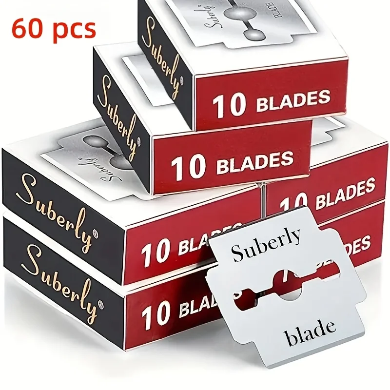 60/100pcs 피부 캘러스 발 하드 리무버 케어 페디큐어 기계 발 리무버 핸드 페디큐어 파일에 대한 철강 교체 블레이드