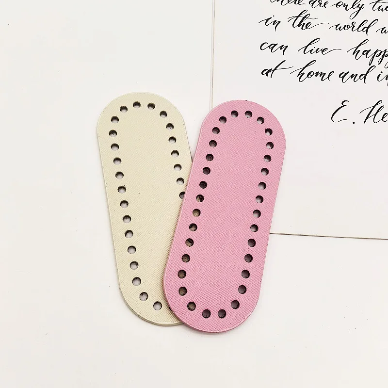 6개 혼합 색상 DIY 뜨개질 실 가방 베이스 패널, 가방 하드웨어 액세서리, 수제 가방 베이스 패드, 지갑 제작 재료 키트, 크로셰 가방, 수제 지갑 베이스(14.5)에 적합 S004246