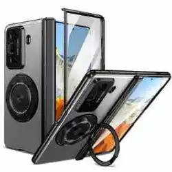 Gold Rotating Foldable Phone Case with Stand and Anti - Drop Protection for HONOR Magic V5 (CJD JJ3D02 JPXZ)