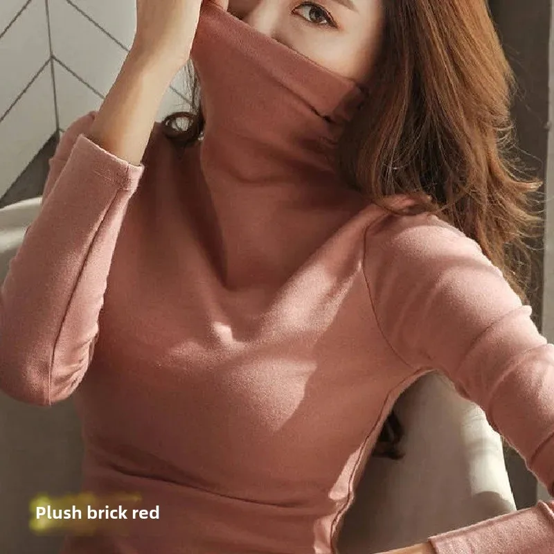 Fleece-lined brick red