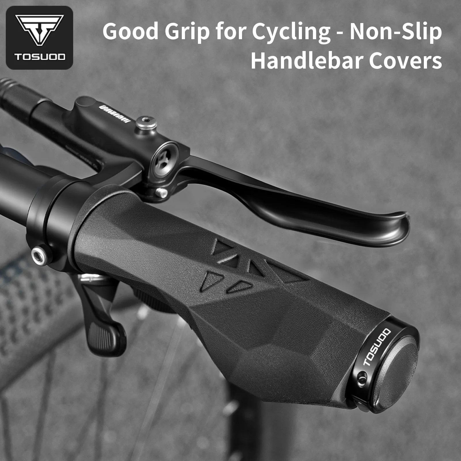 TOSUOD Ergonomische Komfort-Fahrradlenkergriffe, rutschfest, stoßdämpfend, weicher Gummi, Ersatzteile für MTB- und Rennräder