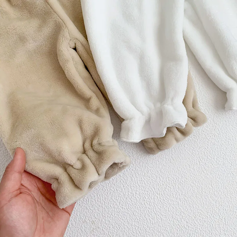 Baby Girls Flannel Pajama Set Thick Home Wear