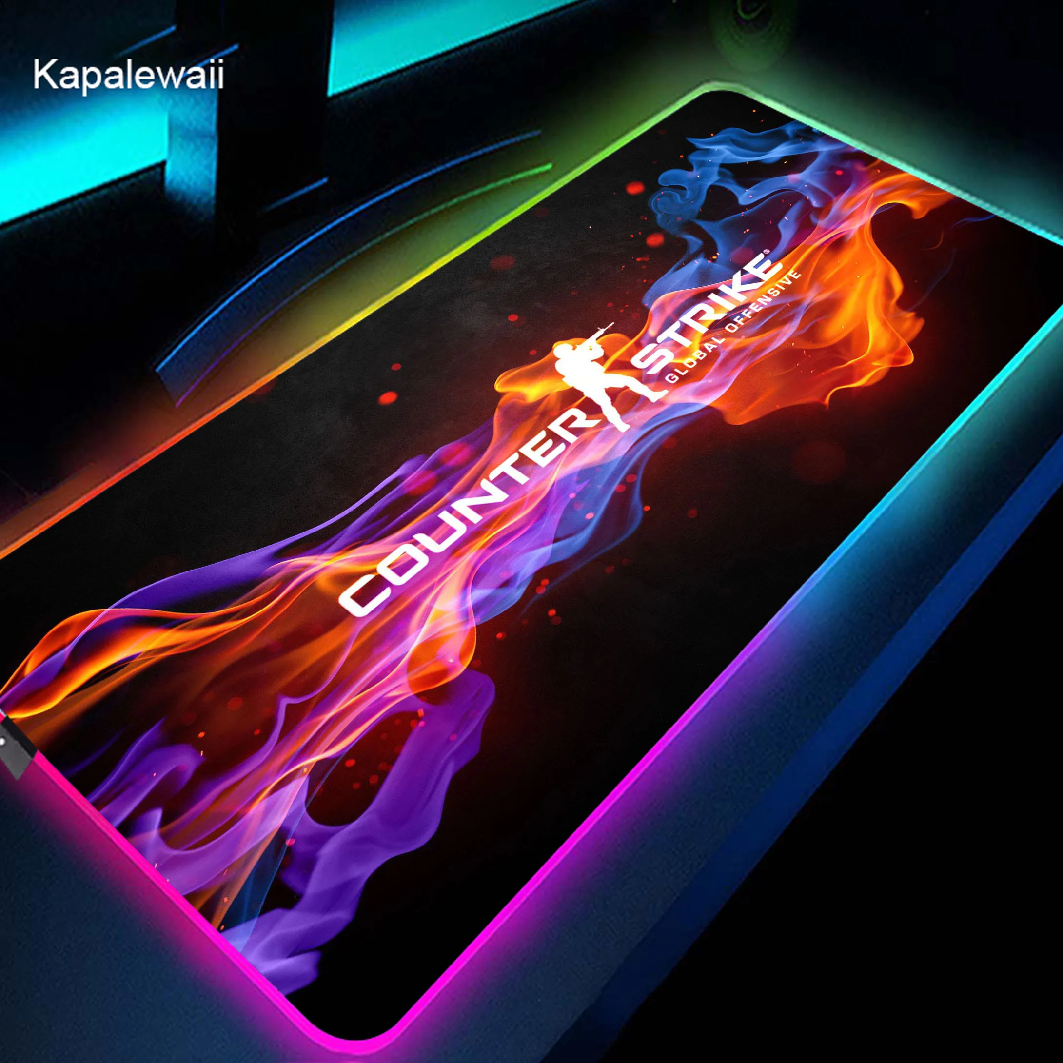 

CSGO RGB Mouse Pad XXL 900x400mm LED Luminous Mouse Mat Game Desk Mats Rubber Mousepad Keyboard Pads Desktop Carpet Mousemat