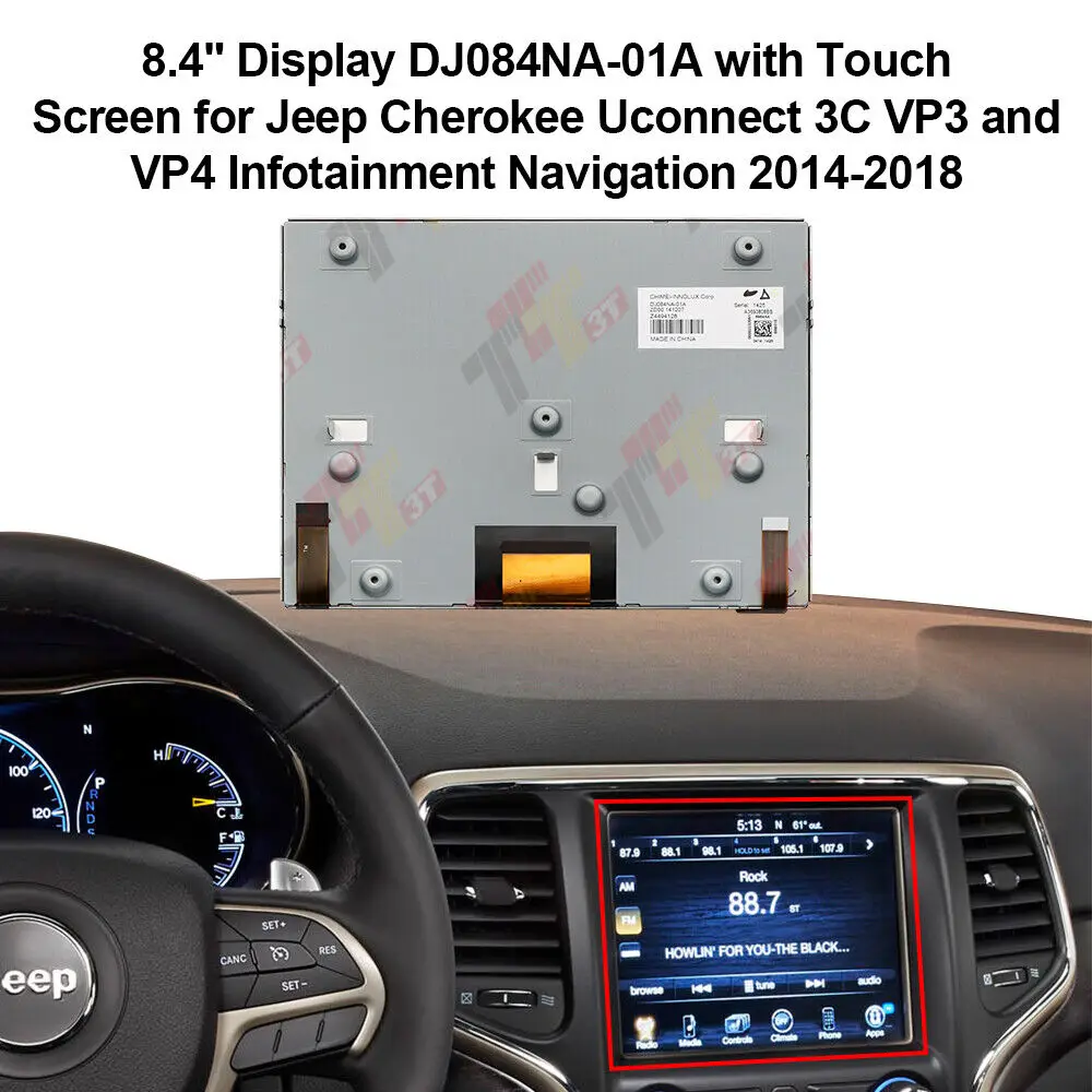 

ЖК-дисплей для приборной панели с сенсорной панелью для Jeep Cherokee Dodge RAM 1500