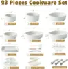 Piece Pots and Pans Set, Nonstick Detachable Handle Cookware, Induction Kitchen Cookware Set with Removable Handle, 2