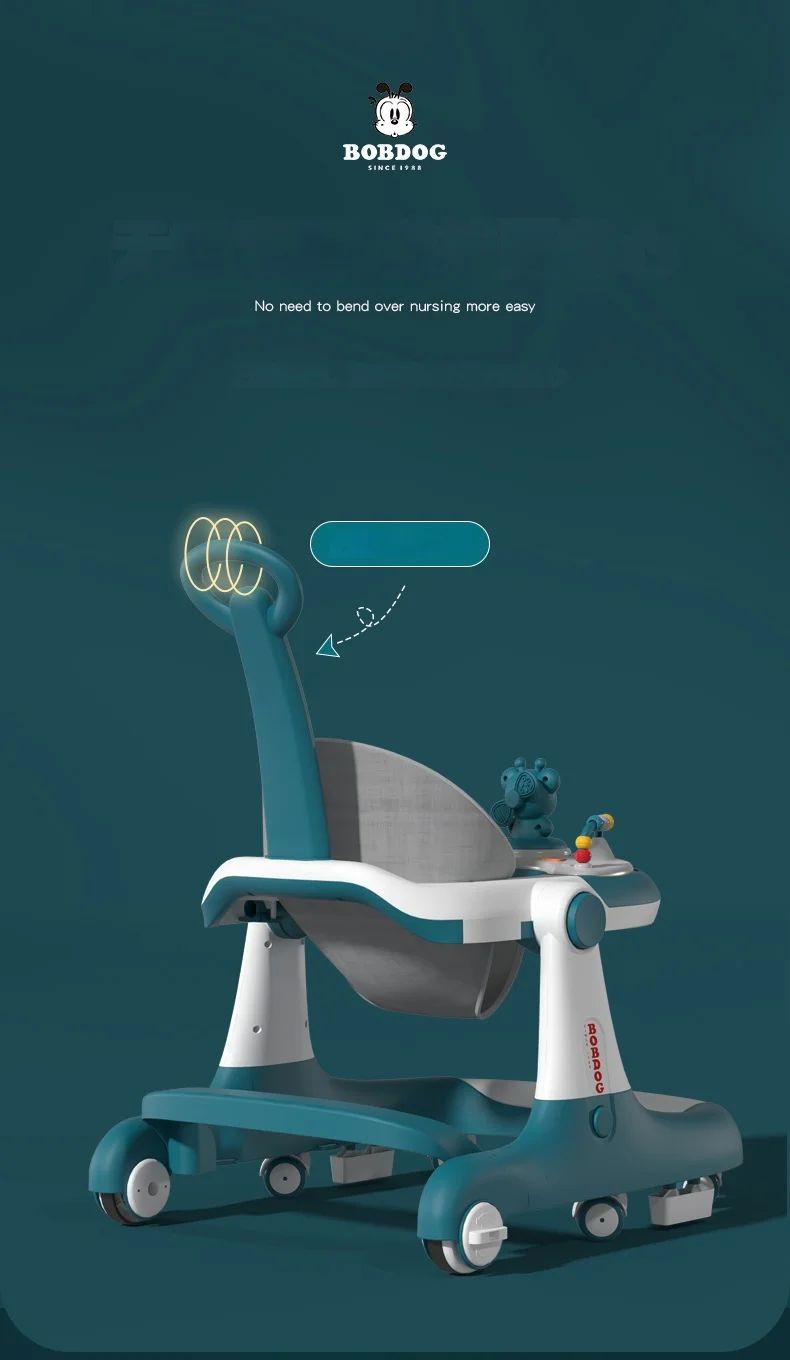 Multi-Functional Anti-Flip Baby Stroller Baby Walker Can Sit And Push Starting Car