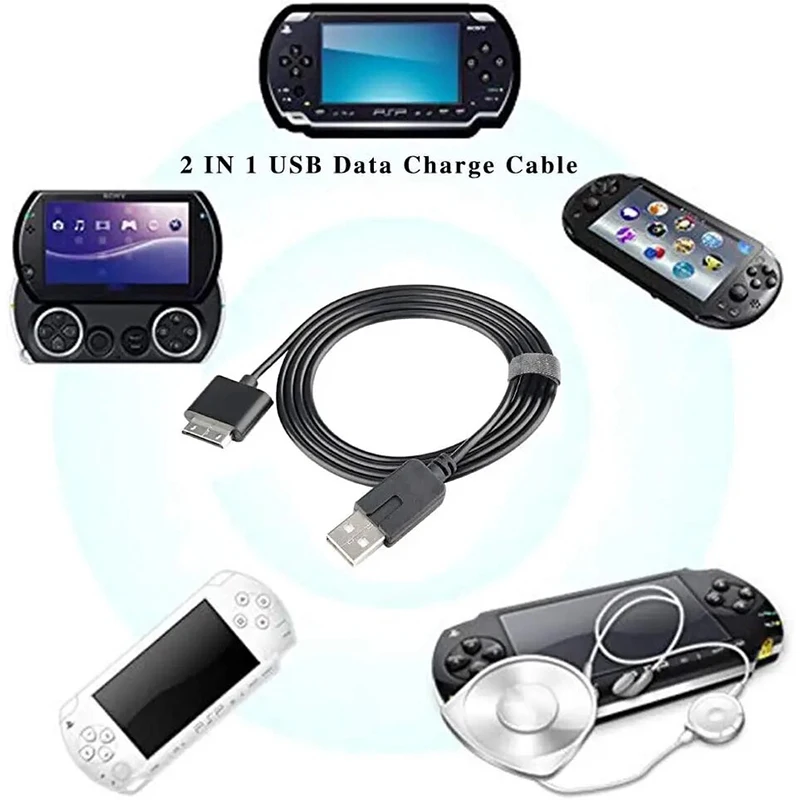 PSP GO/PSGO 2 in 1용 USB 2.0 동기화 데이터 충전 케이블, 전원 충전 및 데이터 전송 코드