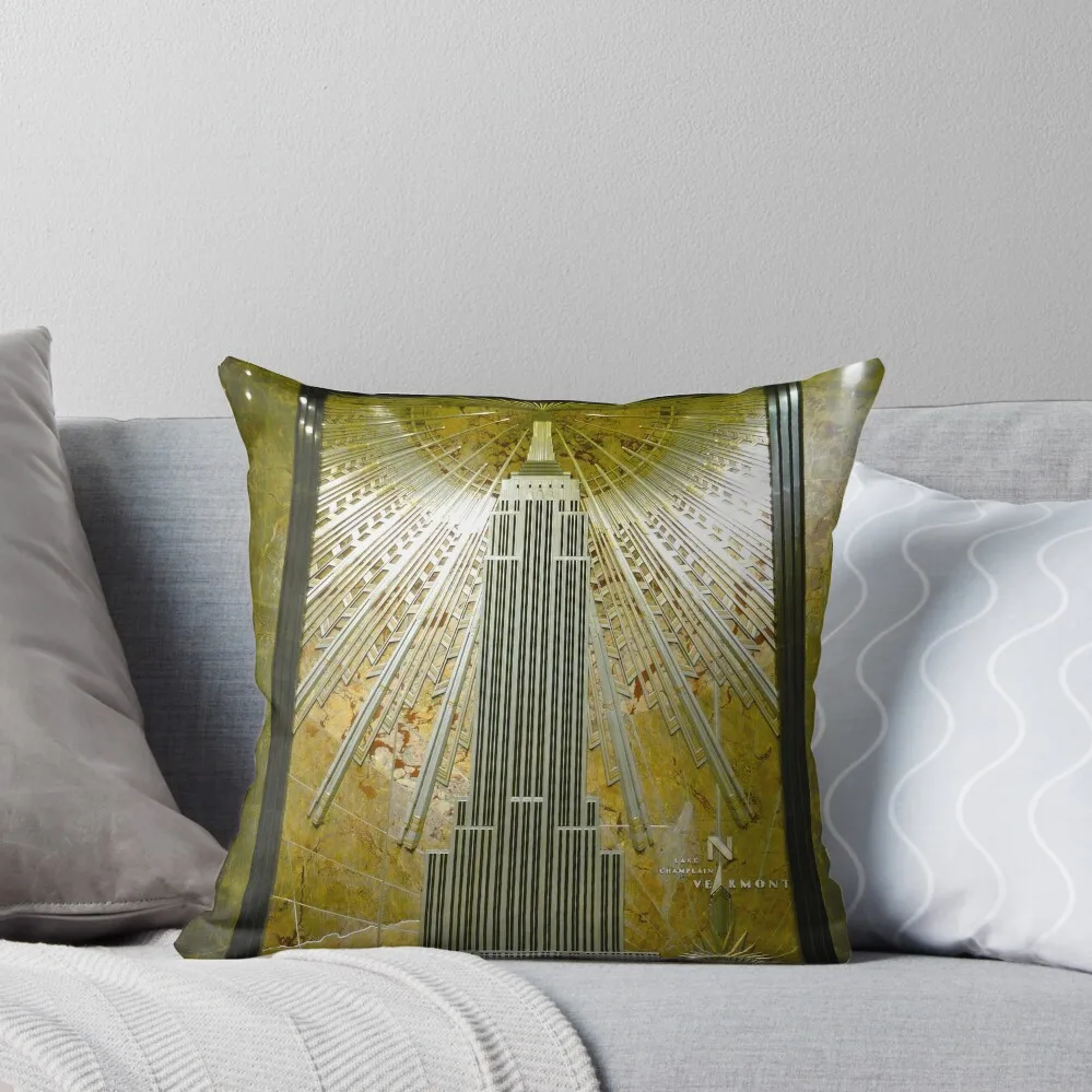 

Empire State Throw Pillow Custom Cushion Decorative Pillow Covers For Sofa Embroidered Cushion Cover