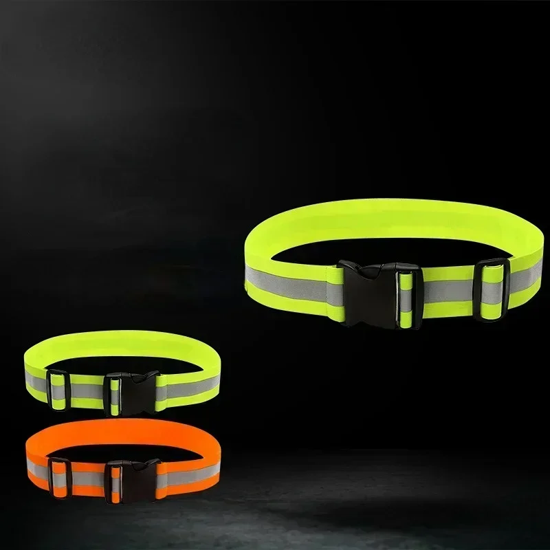 2 Bracciali Riflettenti Alta Visibilità 360° - Fasce Elastiche Con Velcro Per Braccio, Caviglia - Sicurezza Notturna - 2