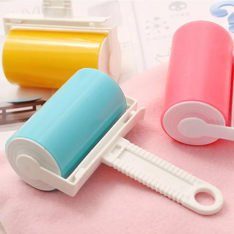 Cover Band Washable Reusable Household Cleaning Remover Portable Hair Rolle Clothes Hair Pet Sticky Roller