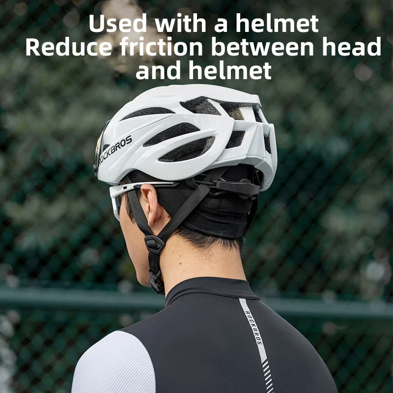 ROCKBROS Cycling Cap Breathable Quick-drying Helmet Hat Inner Cap UPF50 Sun Protection Sports Running Cap Summer Motorcycle Hats 4