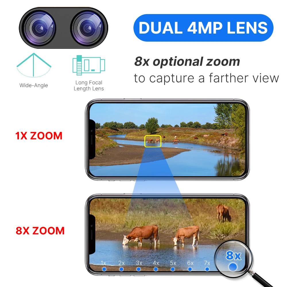Hiseeu 4K 8MP Wifi PTZ Dual lens Camera Two-way voice AI Tracking Video Wireless Ip Surveillance Security Cameras 5