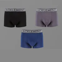 Sous-vêtements Sexy pour hommes, Boxer Modal, culotte respirante, pochette de séparation de balles, caleçon masculin, Cueca Calzoncillo 3