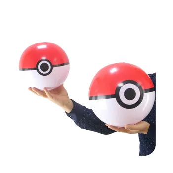 16" Pokemon ball PVC Inflatable Beach Ball Elf Parent-Child Interactive Volleyball Children's Toy Gift Elastic Movement gifts