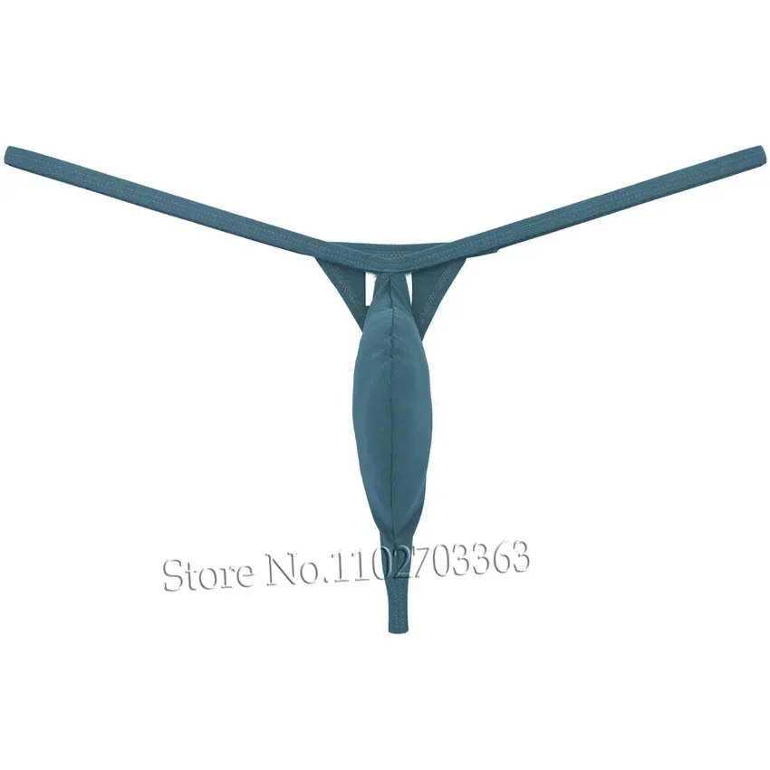 Men's Cheeky Micro Thong Tear Drop T-Back Bikini Briefs String Underwear Tangas Bulge G-String Sissy Panties Soft Quick-dry