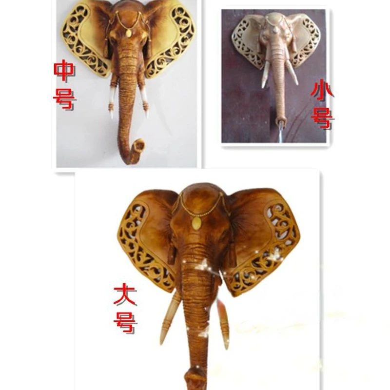 

European style home wall pendants, auspicious elephant head water features, fiberglass flowing water fountain ornaments