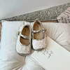 Children Mary Jane Leather Princess Shoes for Girls 2024 Spring New Soft Sole Party Sweet Shallow Mouth Cute French Single Shoes 4