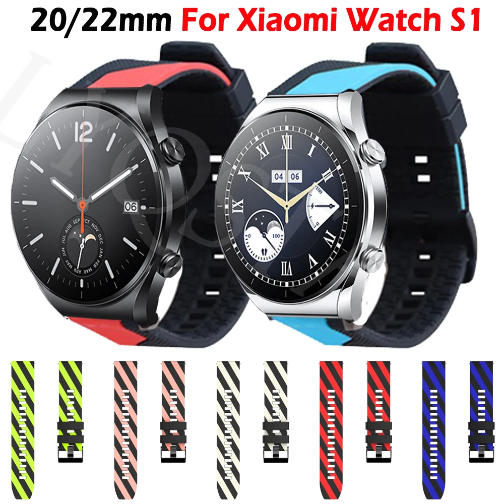

Сменный ремешок для Xiaomi Mi Watch Color 2, спортивный силиконовый браслет для Xiaomi Watch глобальная версия/S1 Active