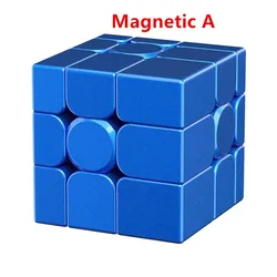 MoYu Mirror Magic Magnetic UV Coated Puzzle Cube Toy Gift (Magnetic Blue)
