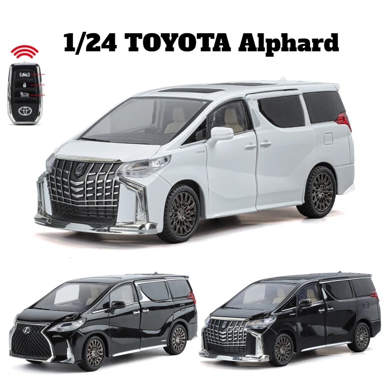 1/24 トヨタ アルファード MPV バン ダイキャストおもちゃの車モデル