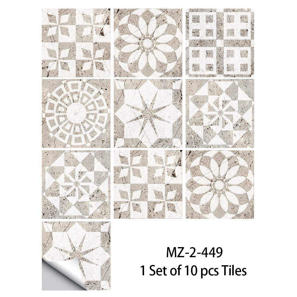 thumbnail image 1 of 10 piezas de azulejos con patrón de mármol dorado de estilo americano, pegatinas para pared artísticas impermeables para cocina, a prueba de aceite y salpicaduras, 1 of 5