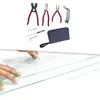 Glass Cutting Tool Set Glass Running Pliers Breaking Pliers Oil Dropper Storage Bag for Mosaic Tiles Mirrors Stained Glass 5