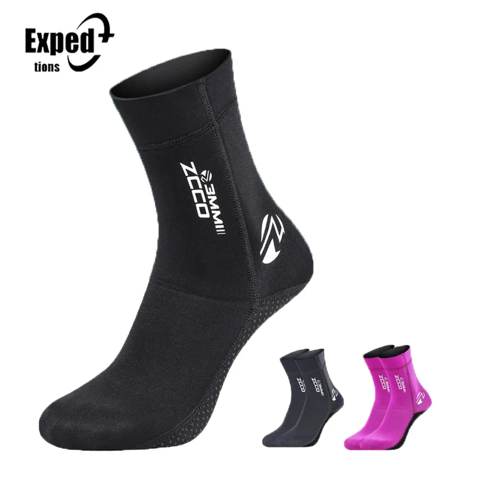 

3mm Neoprene Diving Socks Non-slip Adult Warm Patchwork Wetsuit Shoes Diving Surfing Boots for Men Womens Swimming New