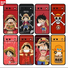 

Cute One Piece Luffy Shockproof For Google Pixel 6 6a 6Pro 5 5a 4a XL 5G Black Soft Phone Case Silicone Cover Fundas Coque Capa