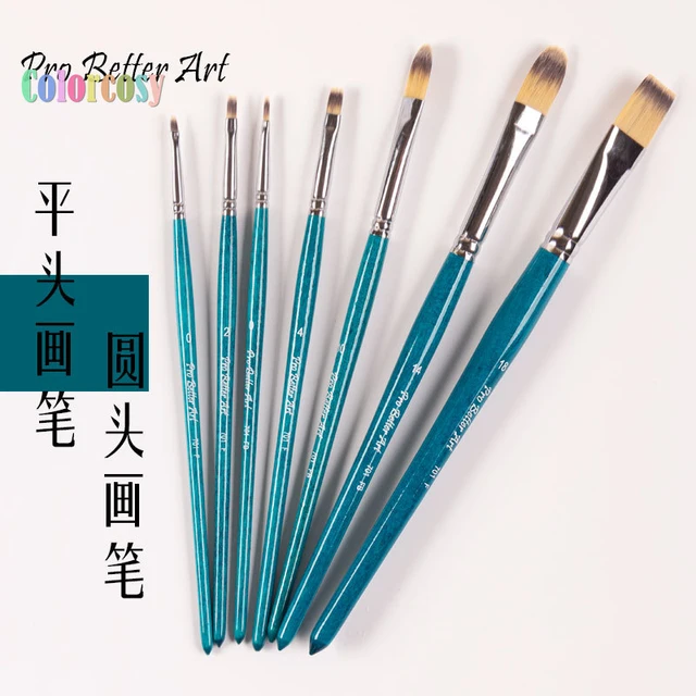 Artist Flat Paint Brush Flat Head Paint Brush Large Paint Brush for Oil  Acrylic Painting Watercolor Wood Wall Decorating - AliExpress