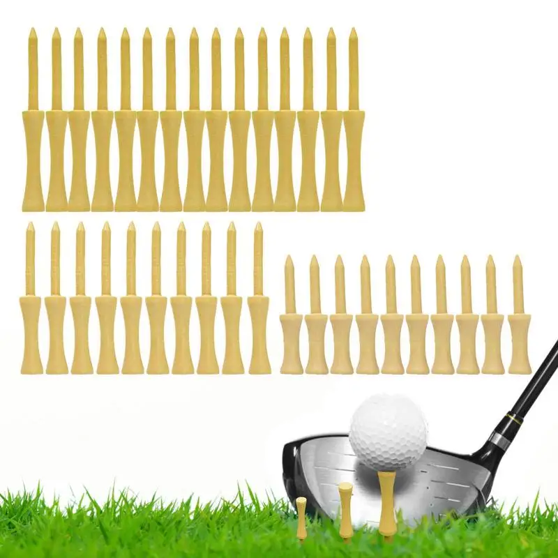 

Golf Tees 35pcs Funny Golf Tees Cushioned Movement Golf Tees Professional Natural Wood Golf Tees Tall Golf Tees Reduce And
