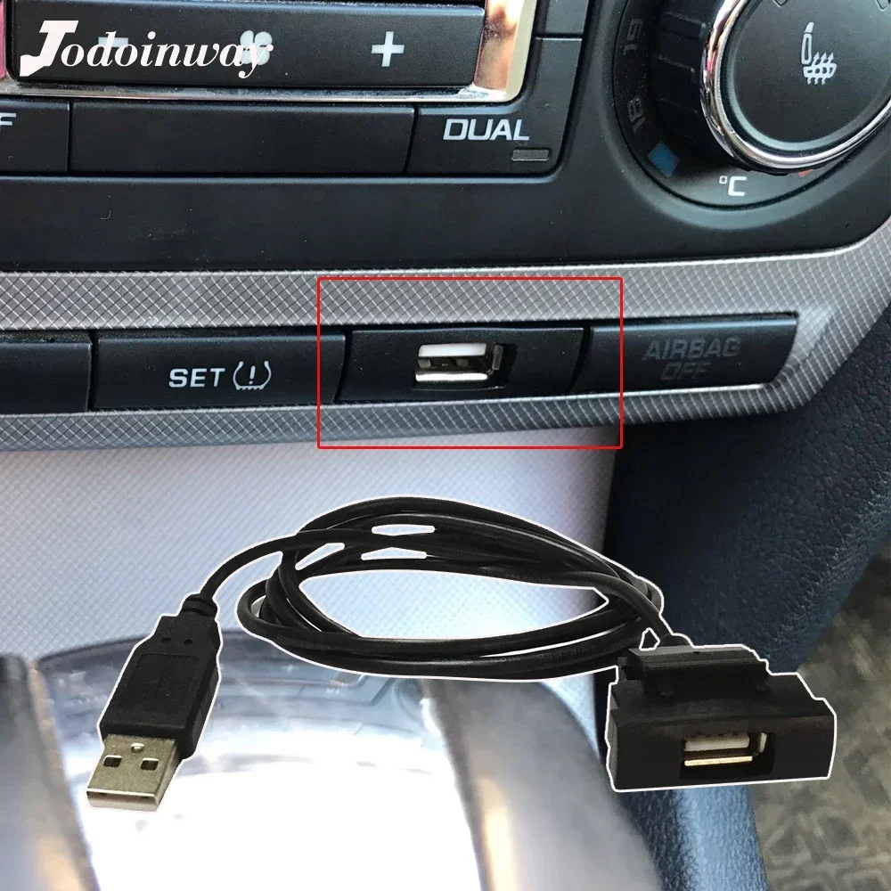 RCD510 RCD315 USB 소켓 케이블 어댑터, CD 체인저 라디오, 4 핀 플러그 슬롯 단추 인터페이스, 스코다 옥타비아 2, 폭스바겐 제타 골프 5 용