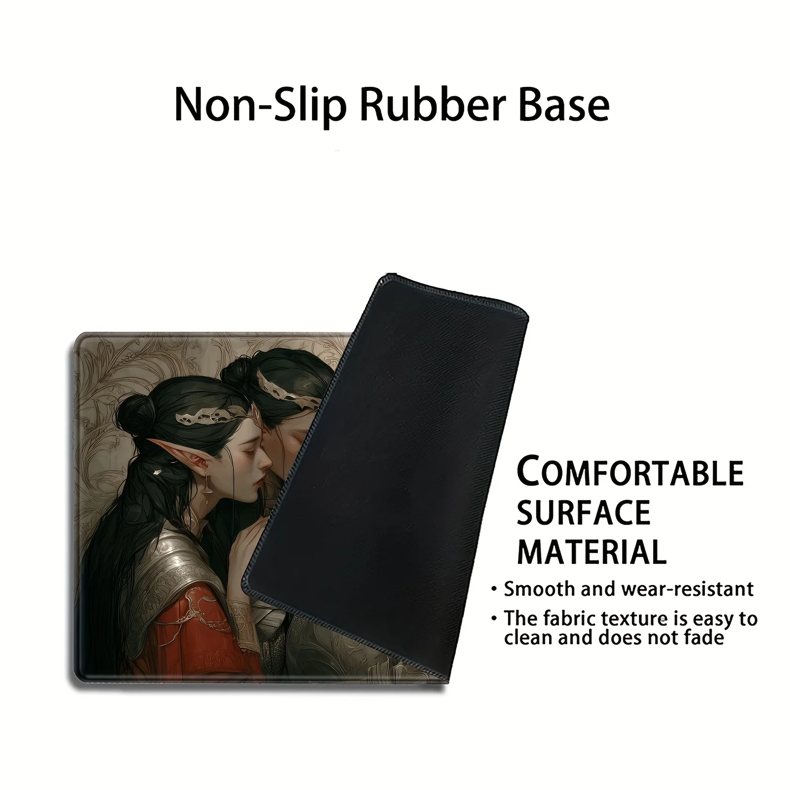 Elves Surrounding Silvery Knight Design Magic Party Game Mat Durable Rubber  for MTG&TCG Games 35X60cm Mouse Pad Office Desk Mats - AliExpress