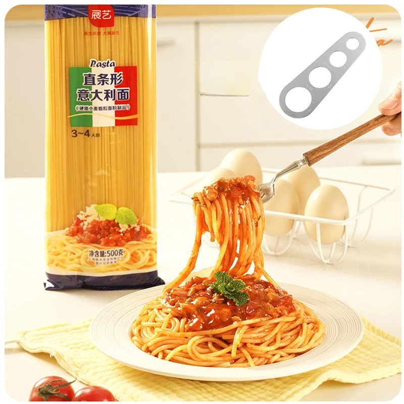 조절식 파스타 측정기, 4 홀 눈금자, 손 국수 부분 컨트롤러, 주방 손쉬운 청소, 스테인레스 스틸 가제트