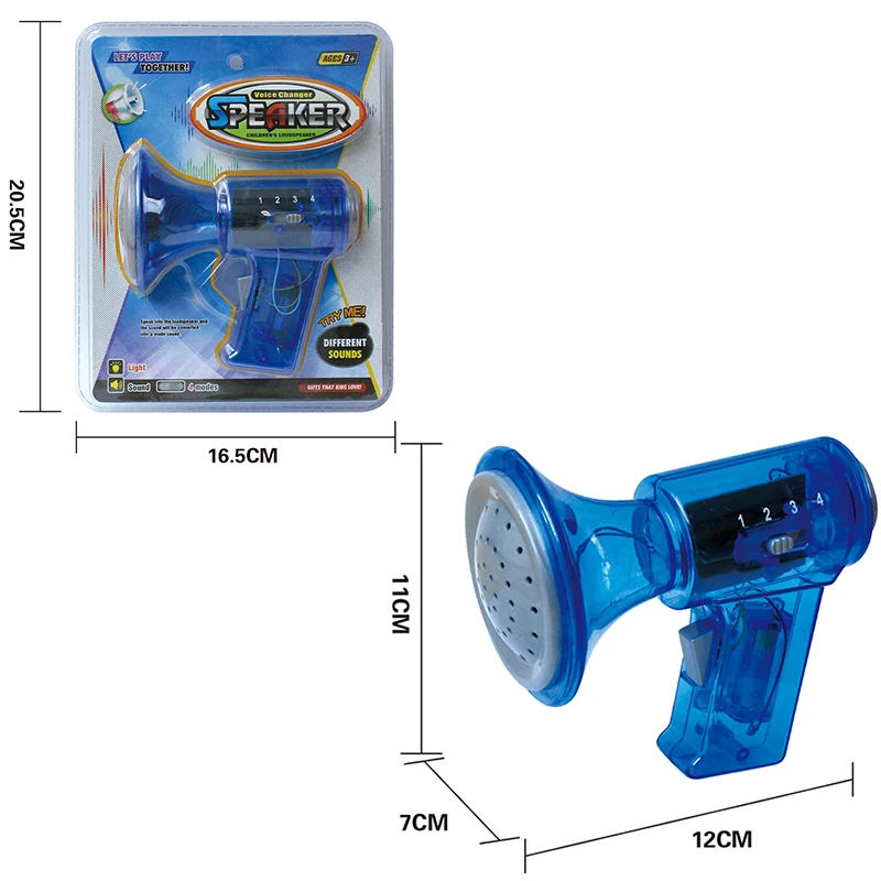 Held Megaphone Voice Changer Megaphone Speaker Toy for Kids Party Favor with 4 Different Voices Role Effects 6