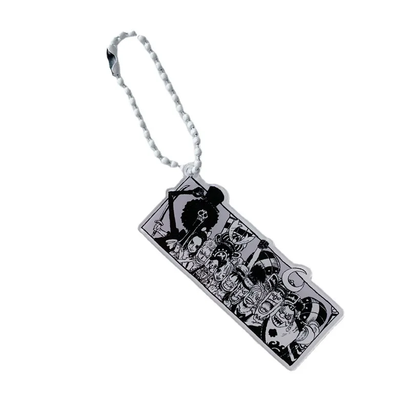 Anime ONE PIECE character Monkey D Luffy Trafalgar D Water Law acrylic keychain Chain bag ornaments Two dimensional peripheral