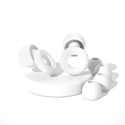 Loop Noise - Canceling Waterproof Ear Plugs for Sleep and Swim, Silicone Hearing Protection for Children (White)