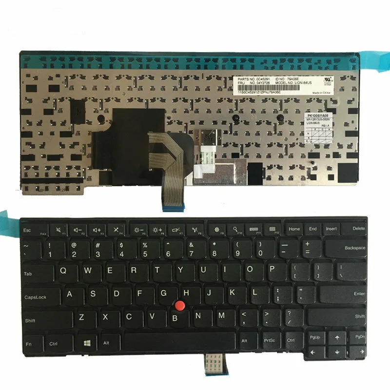 

US English New Keyboard for Lenovo Thinkpad L440 L450 L460 T440 T440S T431S T440P T450 T450S T460 E431 E440 Laptop 04Y0862