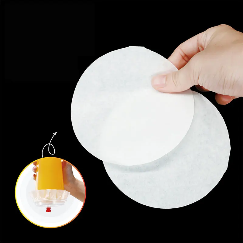 500pcs 10/11.5/13cm Disposable Round Shape Leak Proof Paper Films Coffee Spill Proof Gasket Kitchen Supplies For 70-110mm Cup