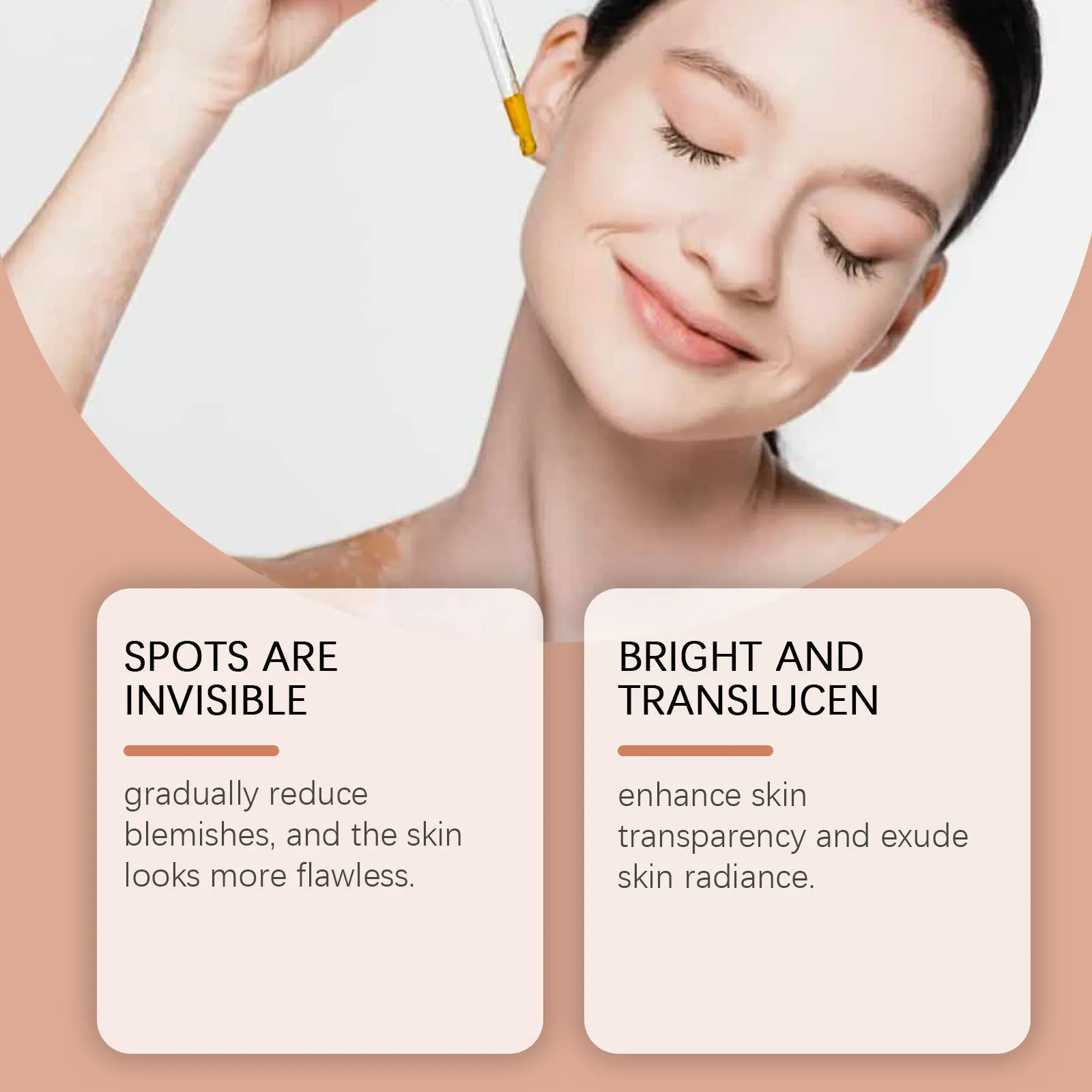 Brightening Face Serum Fade Dark Lighten Melanin Pigment Correction Shrink Pore Hydrate Repair Moisturizing Rejuvenating Product 3