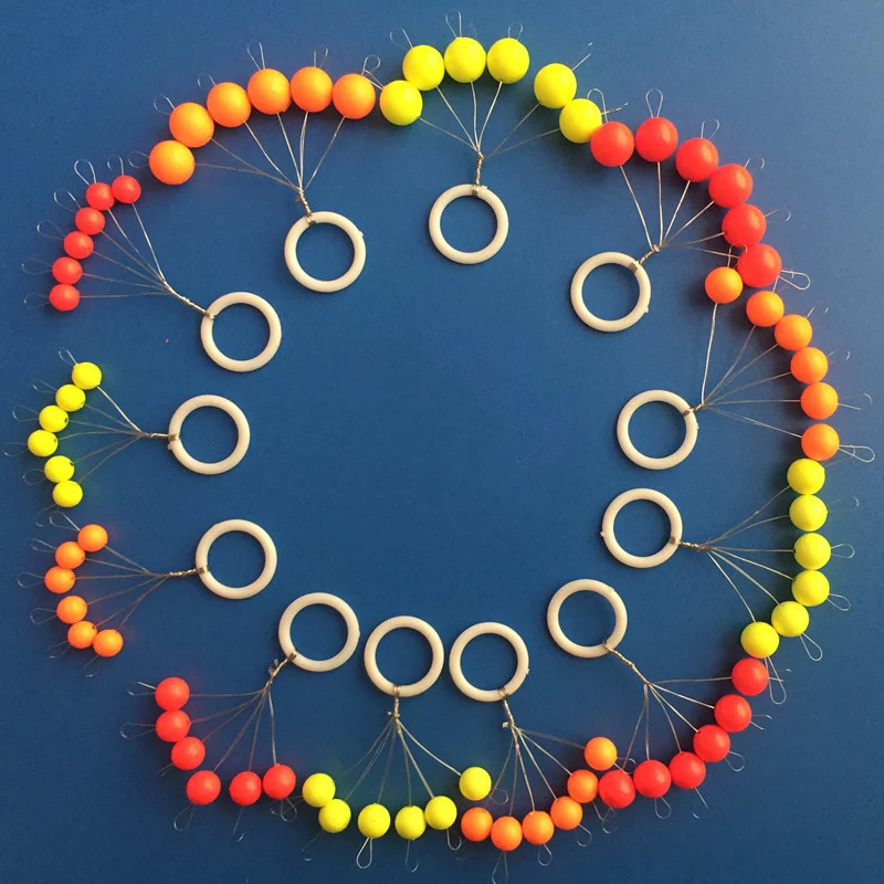 Ball Seven-star Float Round Bobber Carp Fishing Float Accesories Pesca Fishing Buoys 00# 0# 1# 2# 3# 4# 5# A520 30pcs/lot