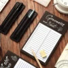 2 pcs/{1 Piece Magnetic Shopping List Notepad & 1 Piece Magnetic Pen Case} Fun Note Book, Magnet Refrigerator Notepad & Pen Case 3