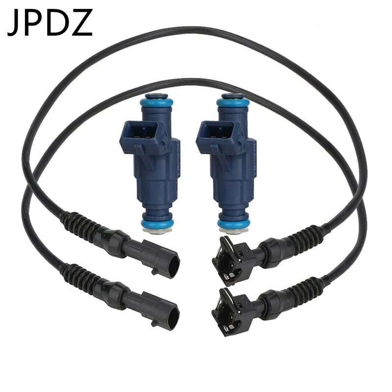 1202863 0280156208 Fuel Injector With Pigtail Harness Set For Polaris Rzr Sportsman Ranger Efi 700 800 2005-2014