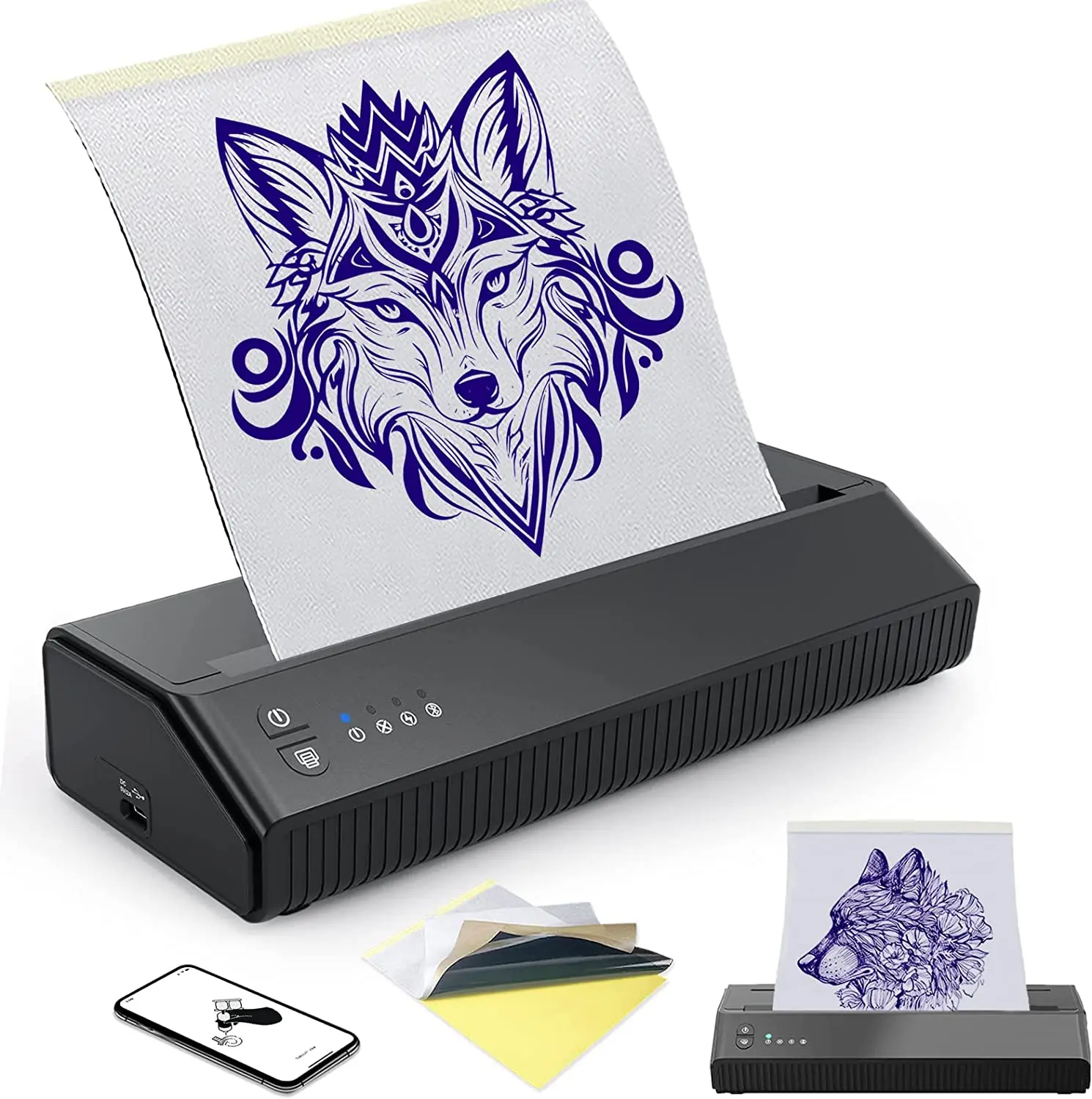 Bluetooth A4 Size Tattoo Stencil Printer Thermal Copier Machine Thermal Tattoo Printer Thermal Tattoo Printer Machine